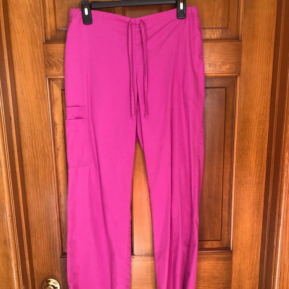 Pink scrub pants